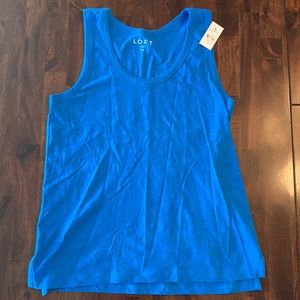 NWT LOFT royal blue tank, XS, new with tags